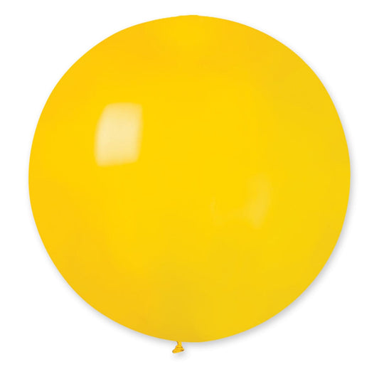 31" Giant Latex Balloon Yellow