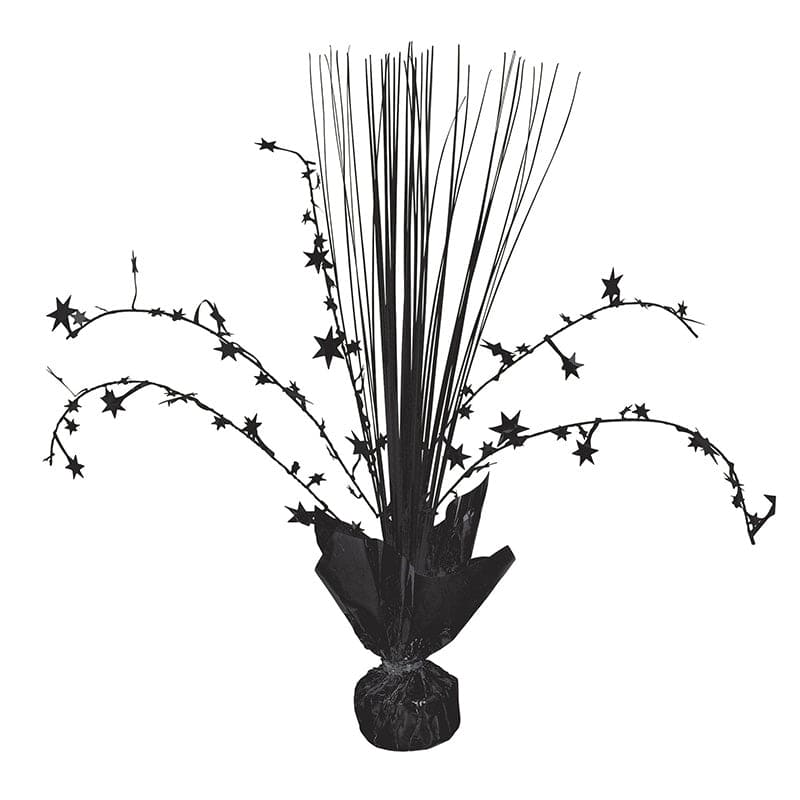 Foil Spray 12in Centerpiece - Jet Black