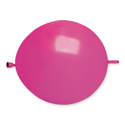 13" Latex Linking Balloon Fuchsia 50 ct