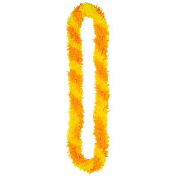 Yellow Poly Fringe Leis