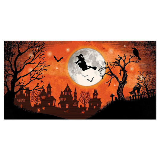 Classic Orange & Black Halloween Witch Scene Setters Add On