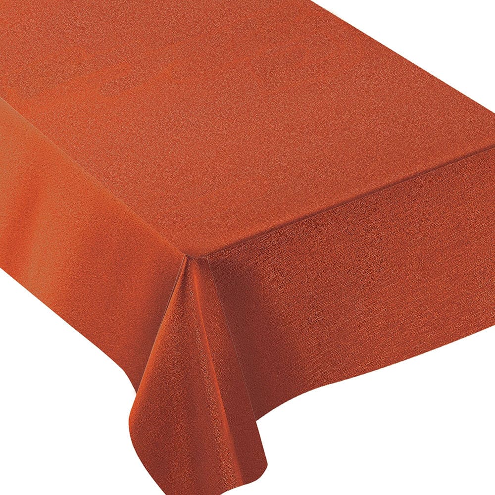 Dark Rust Metallic 60 x 84in Fabric Table Cover