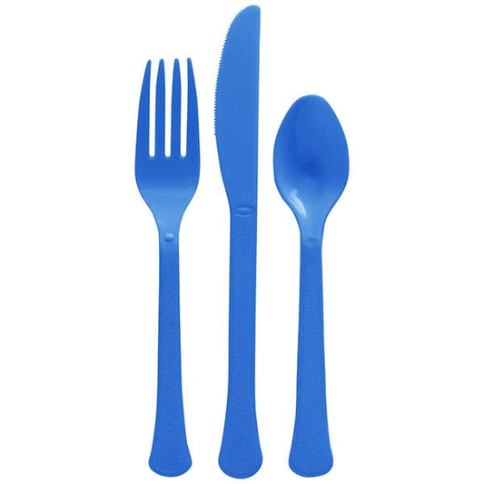 Heavy Weight Cutlery Assorted - Bright Royal Blue