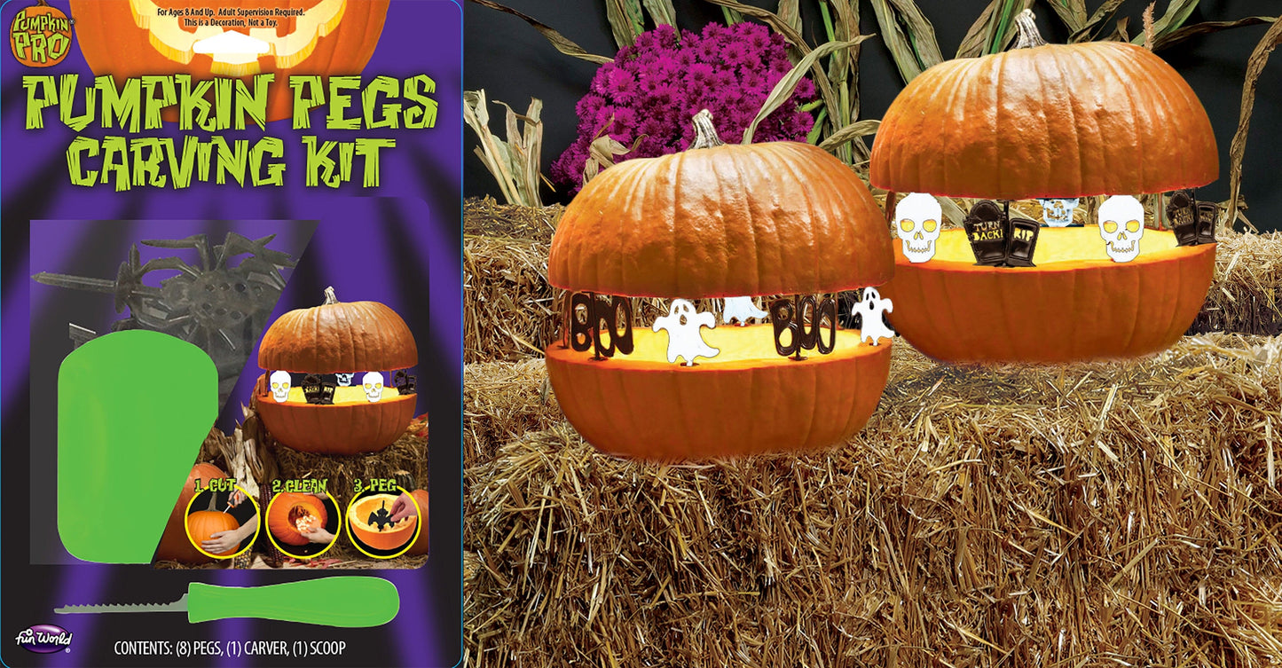 Pumpkin Pegs Carving Kit