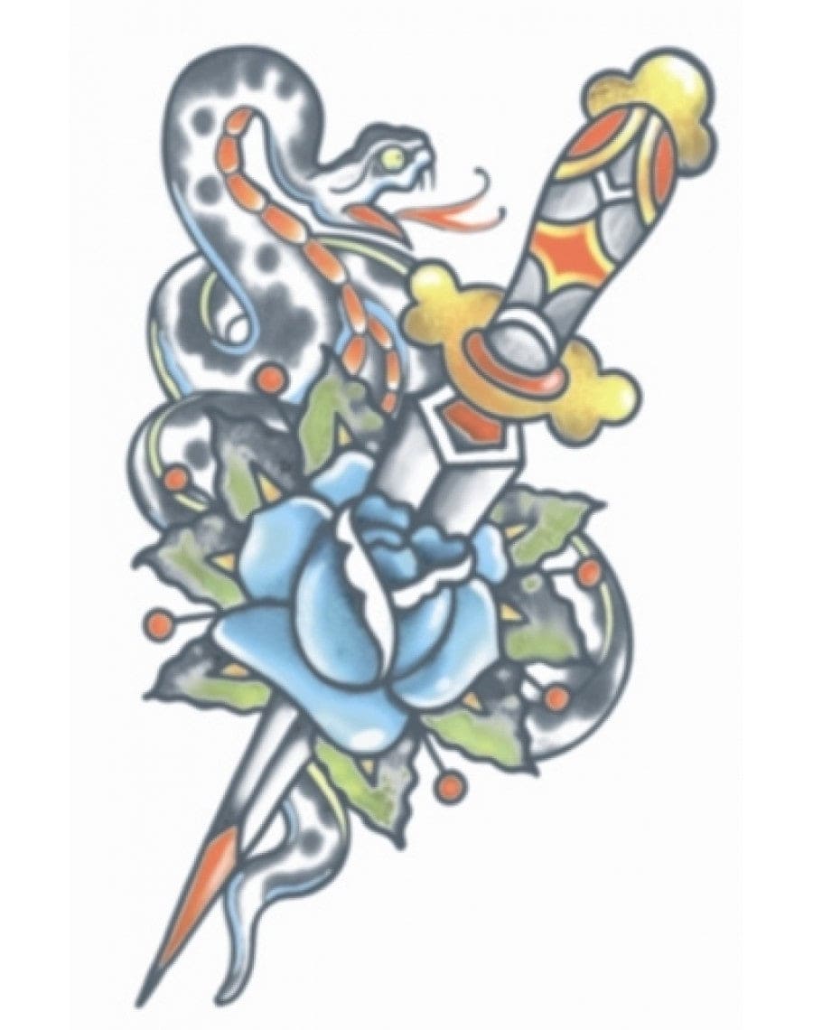 Vintage Tattoo FX Snake/Dagger