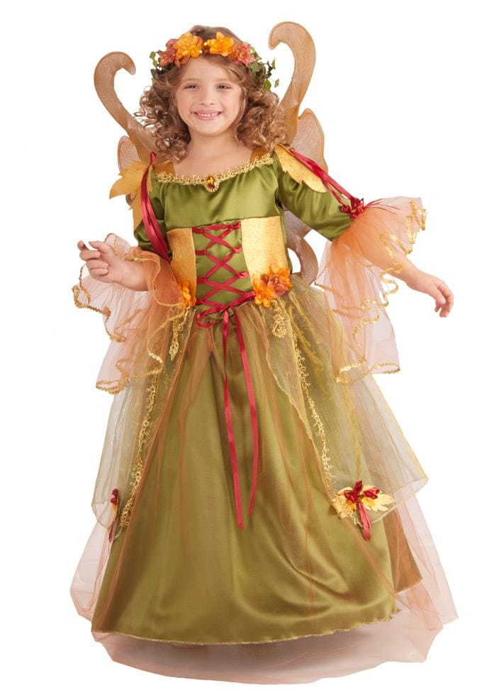 Forest Fairy Queen Girls Costume