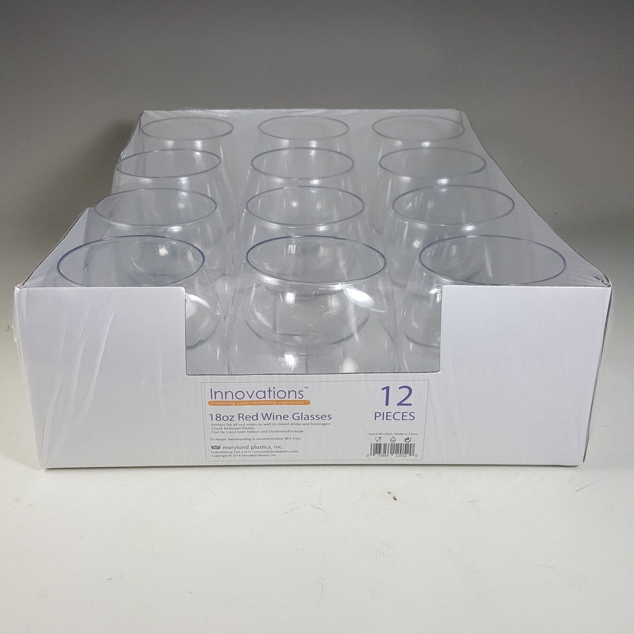 Stemless Red Wine Glass /12