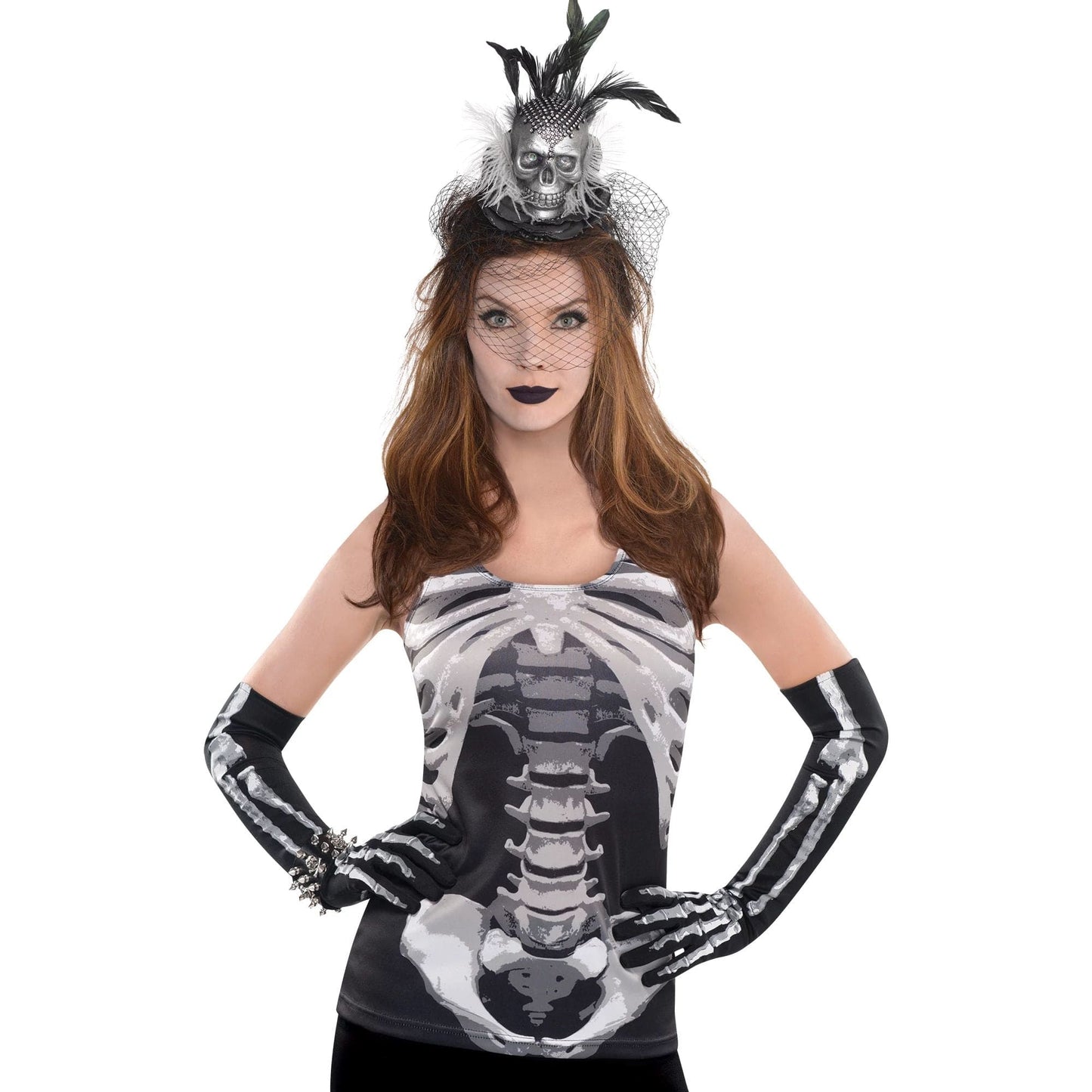 Black Skeleton Adlut Tank Top