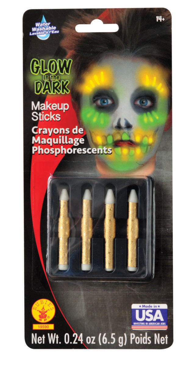 Glow In The Dark Makeup Sticks 4 Ct