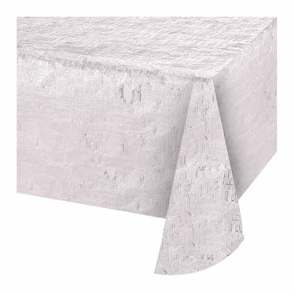 Opalescent White 54 X 108in Table Cover