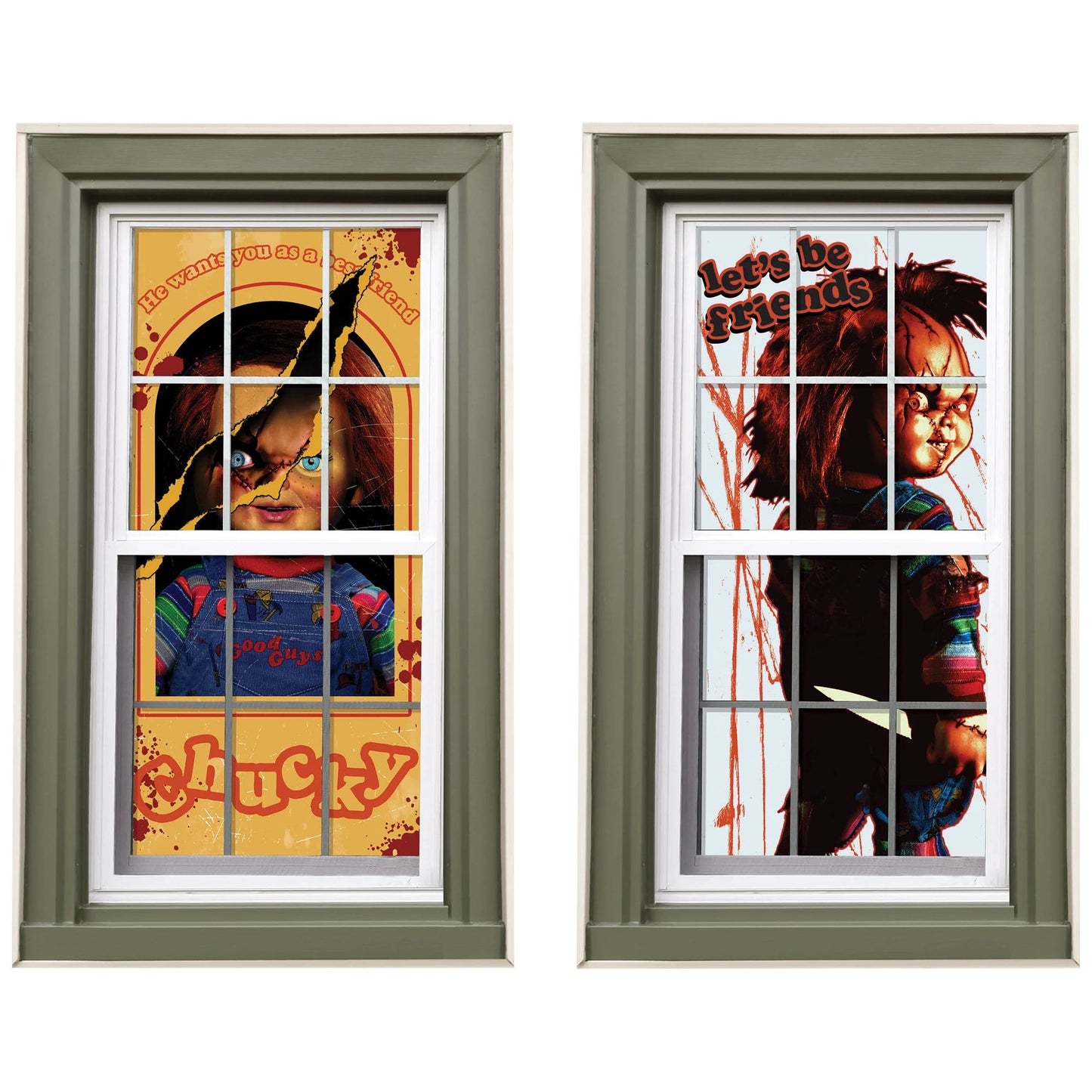 Child's Play Chucky Window Slhouettes