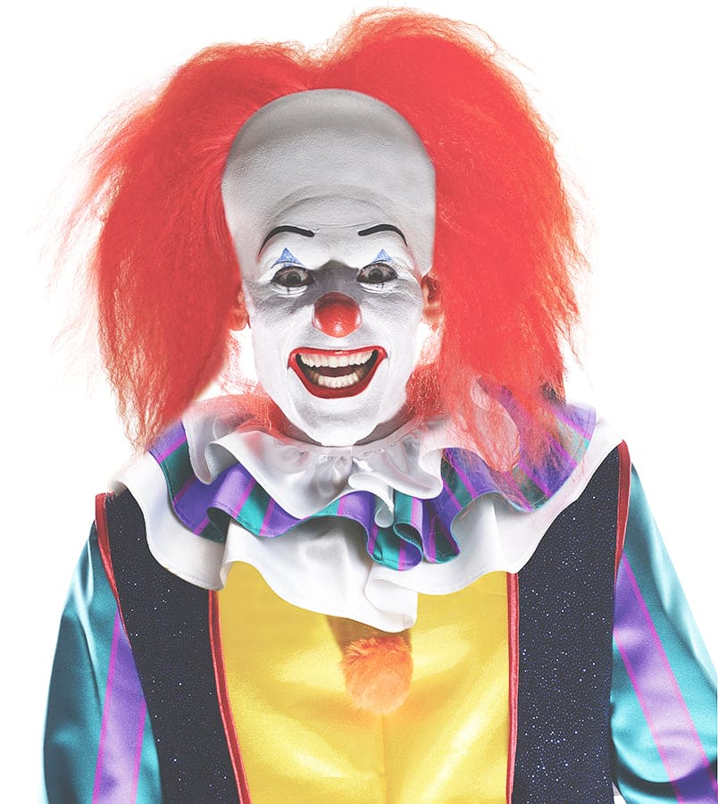 Pennywise Wig with Attached Headpiece Adult