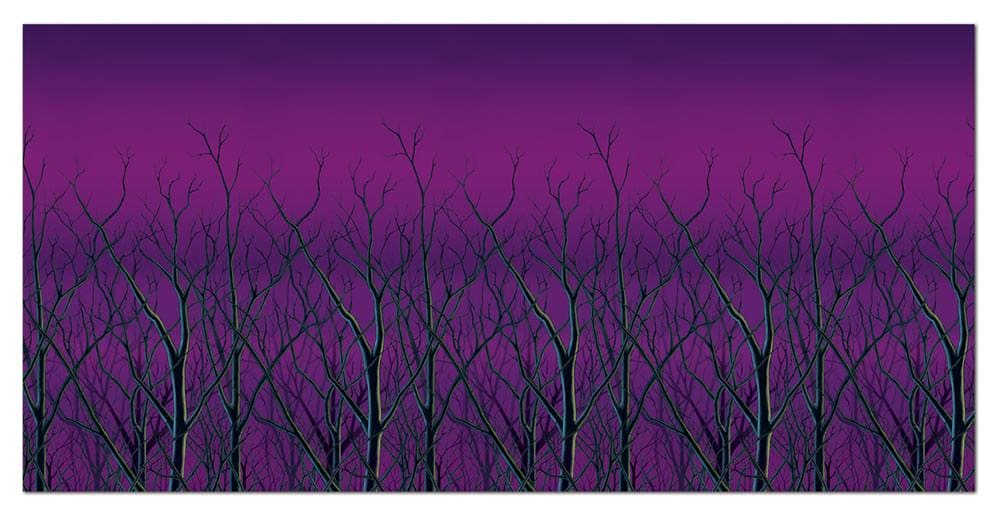 Spooky Forest Treetops Backdrop