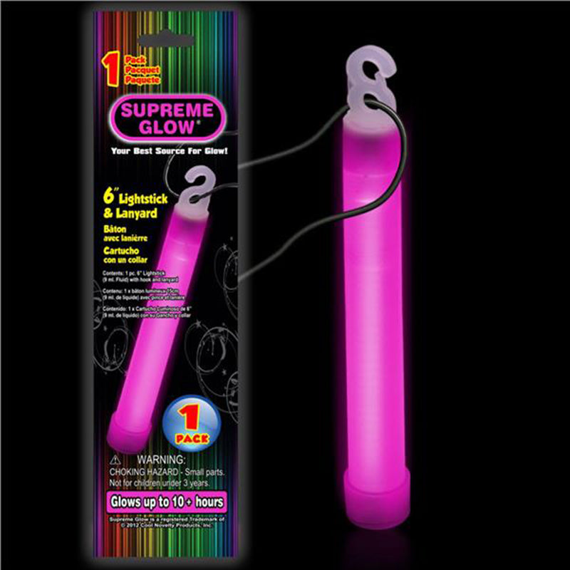 Pink Glow Stick 6in