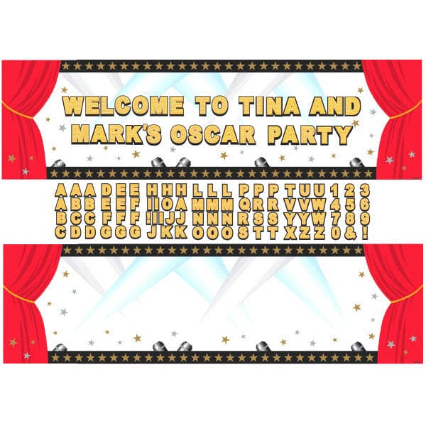 Hollywood Personalized Giant Sign Banner