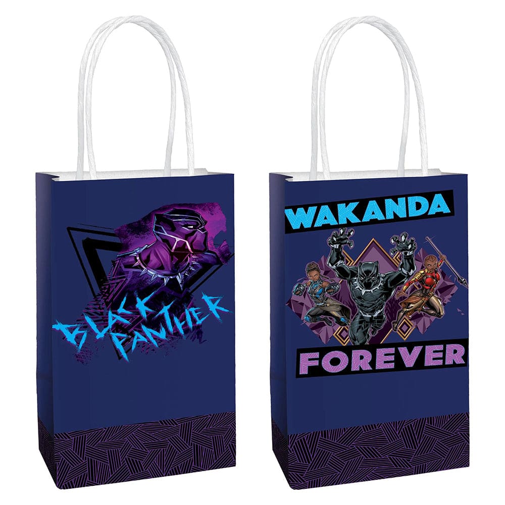 Black Panther Wakanda Forever Kraft Bags 8ct