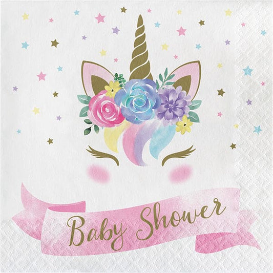 Unicorn Baby Baby Shower Luncheon Napkins 16ct