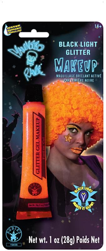 Orange Glitter Gel Makeup