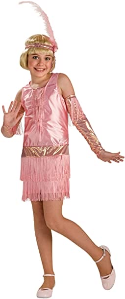Pink Flapper Kids Costume