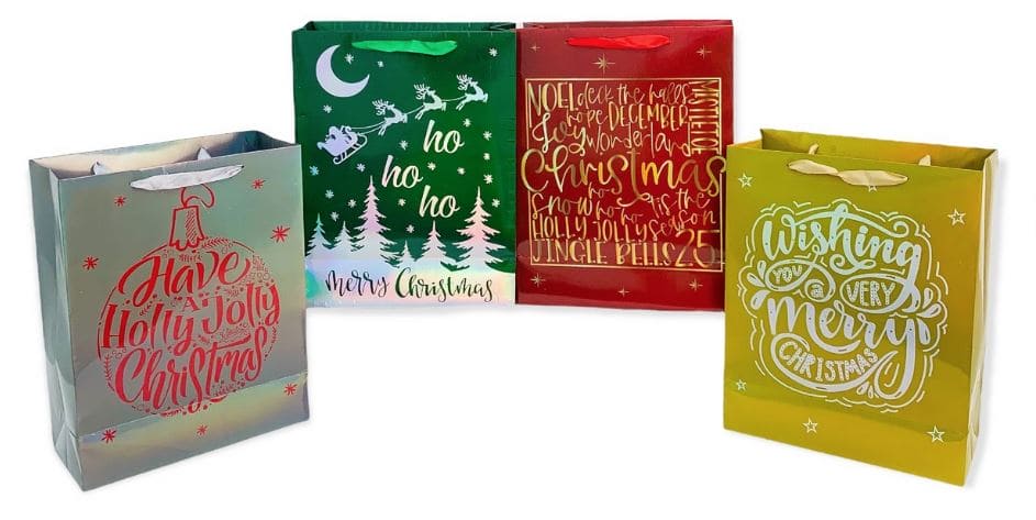 Deck the Halls Gift Bag Large 1ct