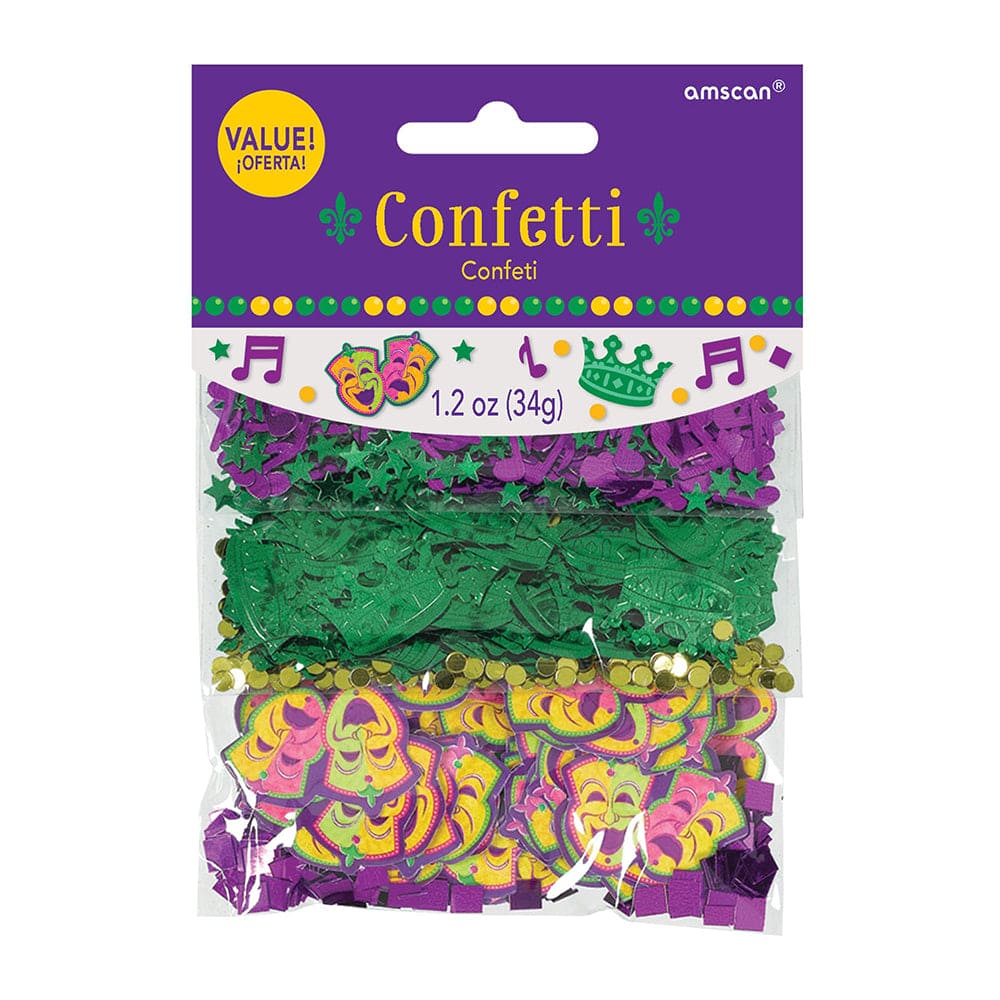 Mardi Gras Assorted Confetti 1.2oz