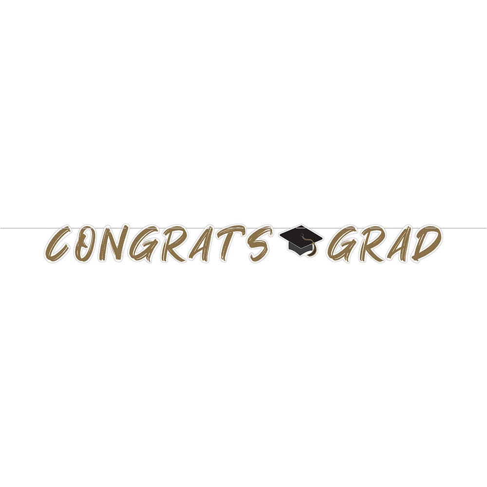 Golden Grad Shaped Banner 6in x 96in