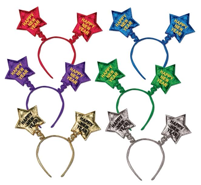 Happy New Year Star Bopper Headband