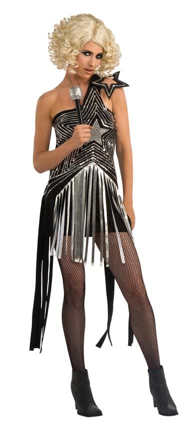 Ga-Ga Shimmering Star Dress Adult Costume