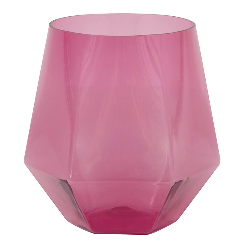 Shaped 12oz Plastic Wine Glass