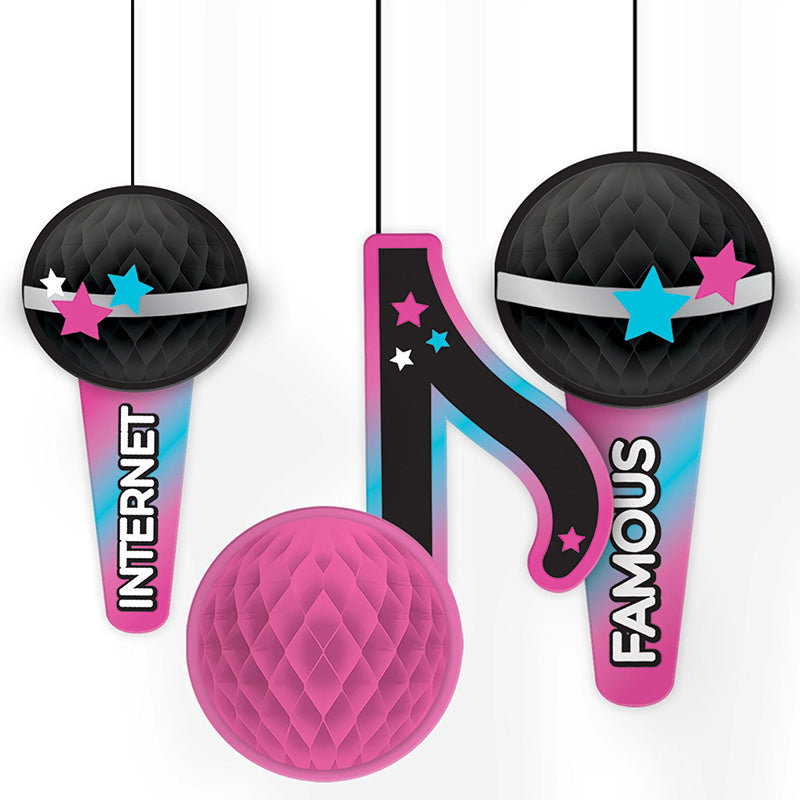 Internet Famous 7in Honeycomb Decoration 3ct