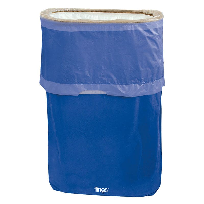 Flings Trash Bin Bright Blue