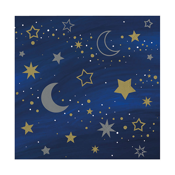 Starry Night Beverage Napkins 16 Ct