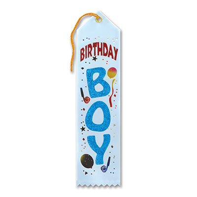 Birthday Boy Award Ribbon 2" x 8"