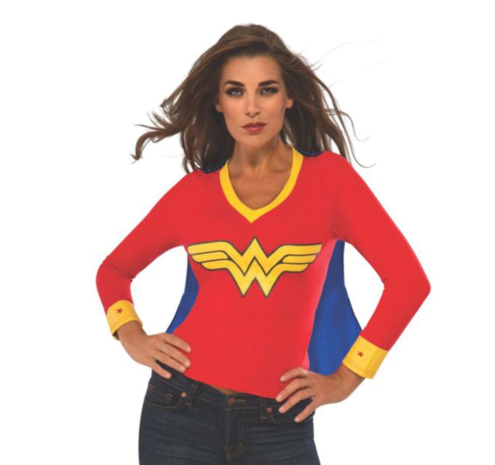 Wonder Woman Sporty Tee with Cape Adult