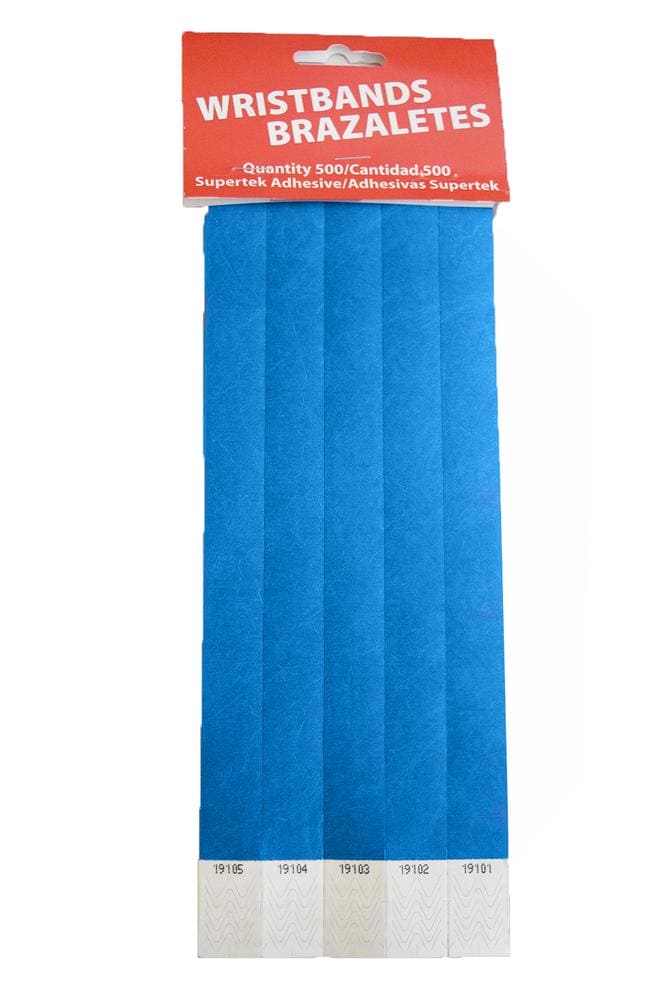 Light Blue Wristbands - 500ct
