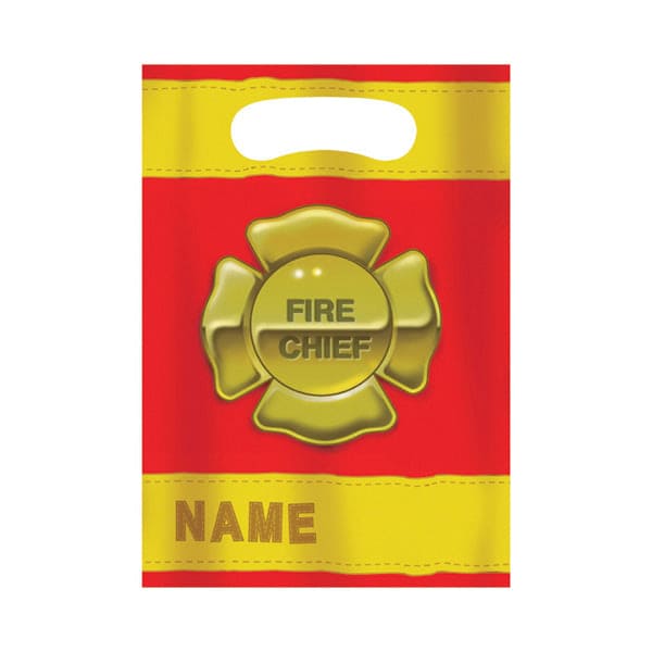 Firefighter Plastic Treat Bags