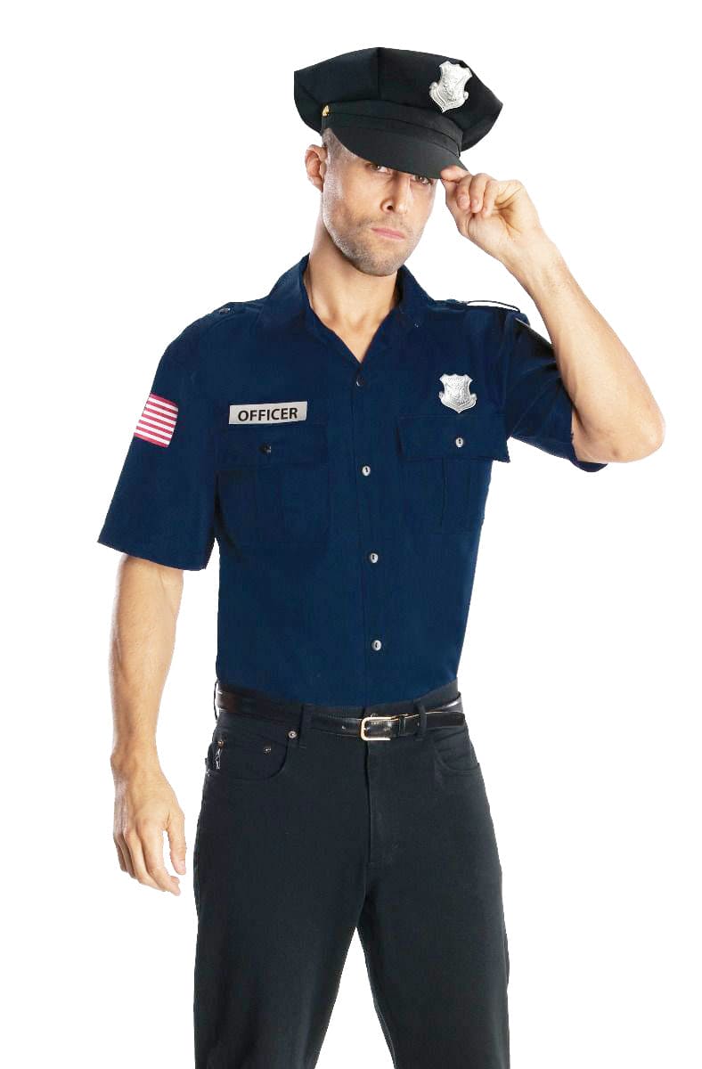 Police officer costume, adult sold medium