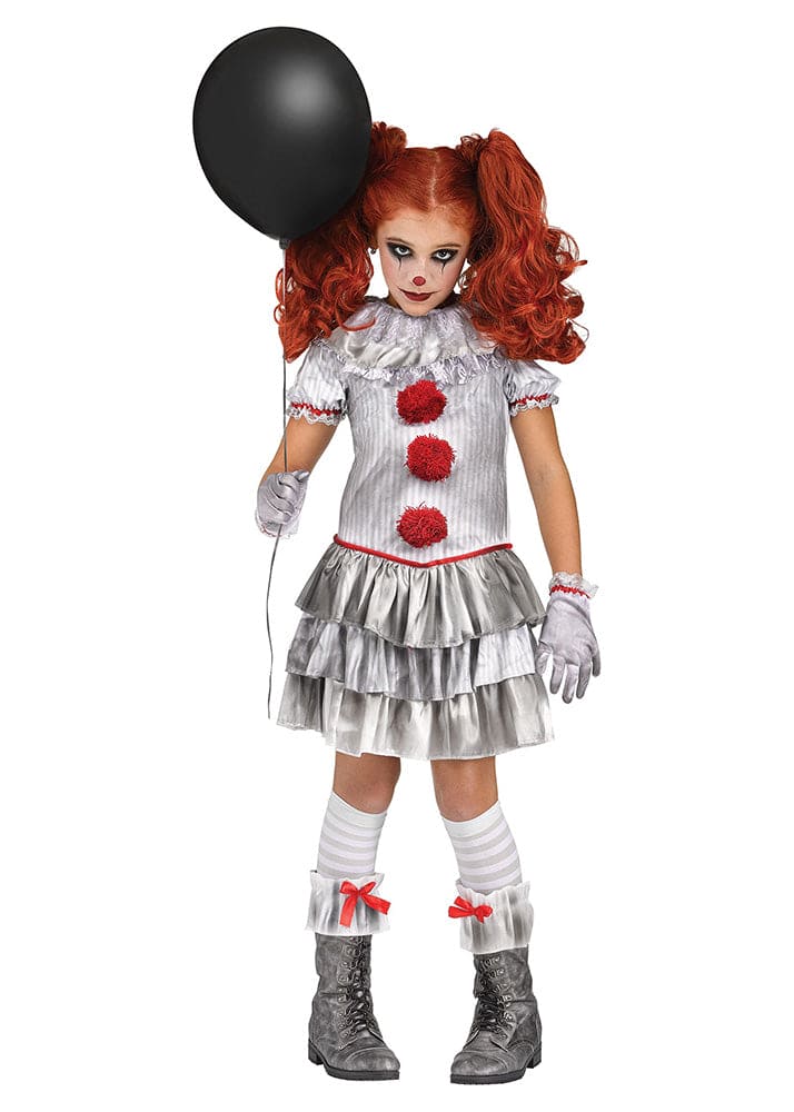 Pennywise Carnevil Clown Girls Costume Pennywise Carnevil Clown Girls Costume