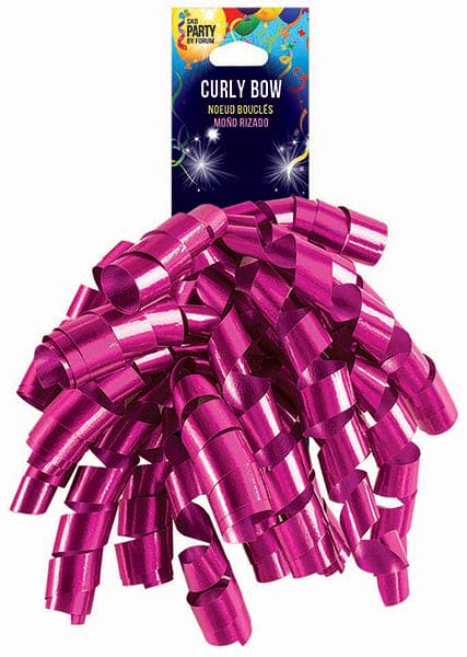Curly Bow Lacquer Hot Pink