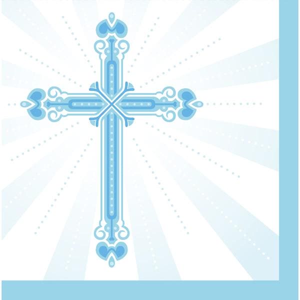 Blessings Blue Luncheon Napkins