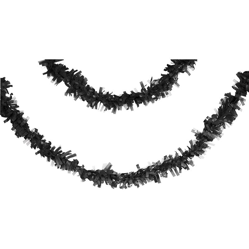 Tissue Fringe Garland Black