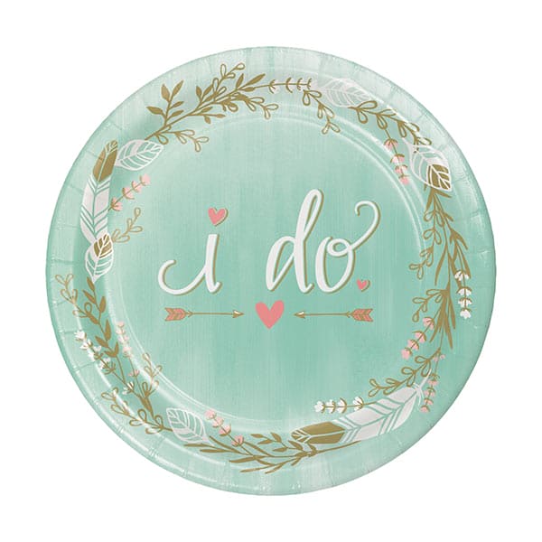 Mint to Be 7in Round Luncheon Paper Plates
