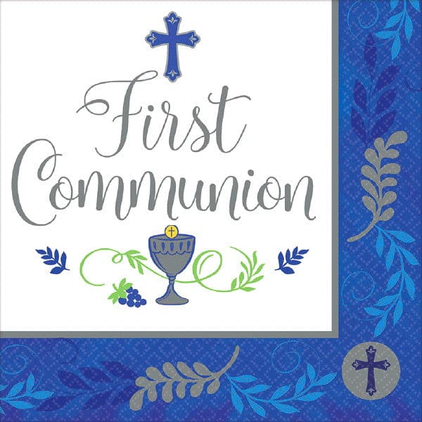 Communion Day Boy Luncheon Napkins