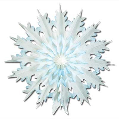 Dip-Dyed Snowflake Hanging Decorations 2ct226
