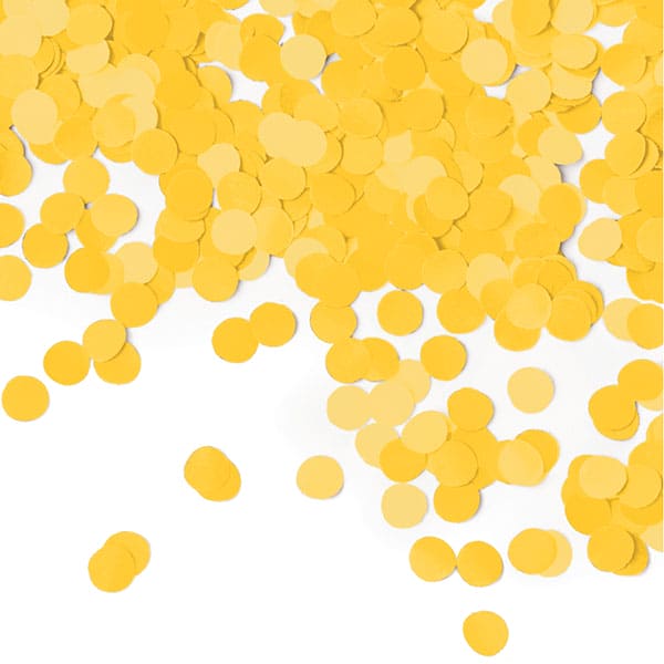 Small Dots Yellow Tissue Confetti