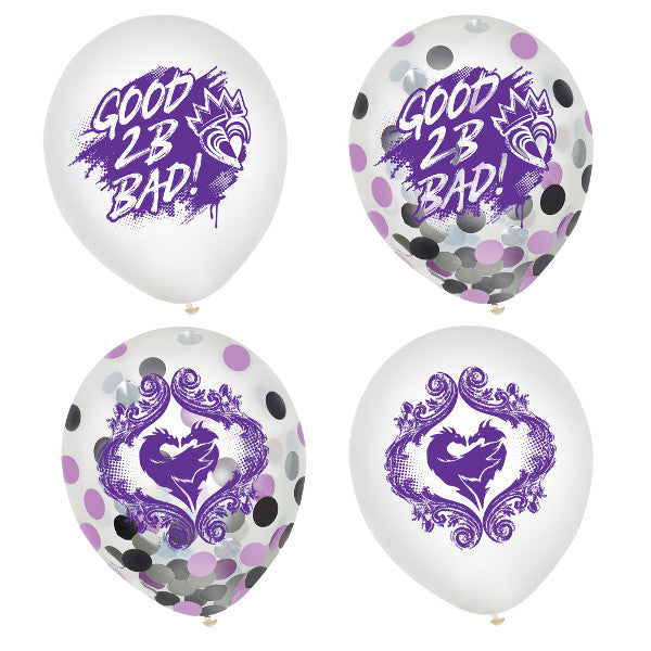 Descendants 3 12in Latex Confetti Balloons