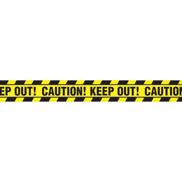 Halloween Value Plastic Caution Tape 20ft 1 Ct