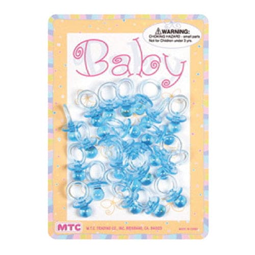 Pacifier 1" Crystal Clear Blue (30 pieces)