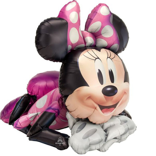 35" laying Minnie Mouse Forever Airwalker Balloon