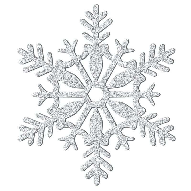 Silver Glitter Snowflake 11in